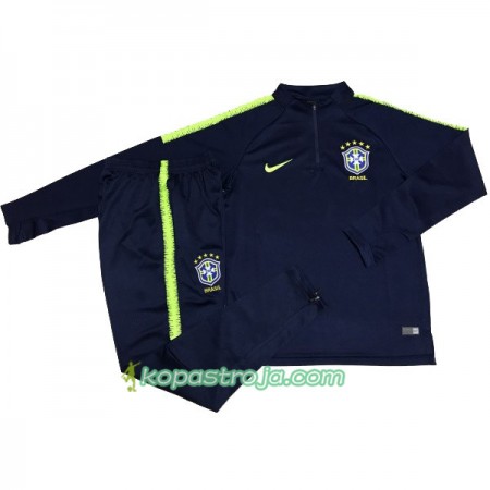 Brasilien Tränings Sweatshirtställ 2018 Blå II